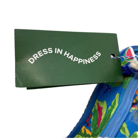 FARM Rio Blue Macaw Ankle Tie Platform Sandals - Picture 10 of 12